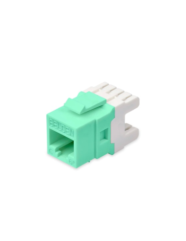 Belden AX101325 GigaFlex PS6+ Cat6 Keystone Module – Green