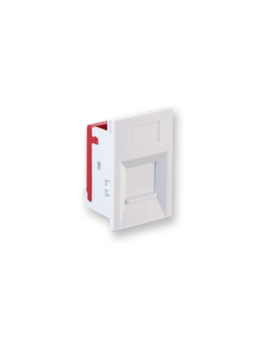 Belden AX101375 EU 6C Flush Shuttered Module Holder, 1-Port UAE