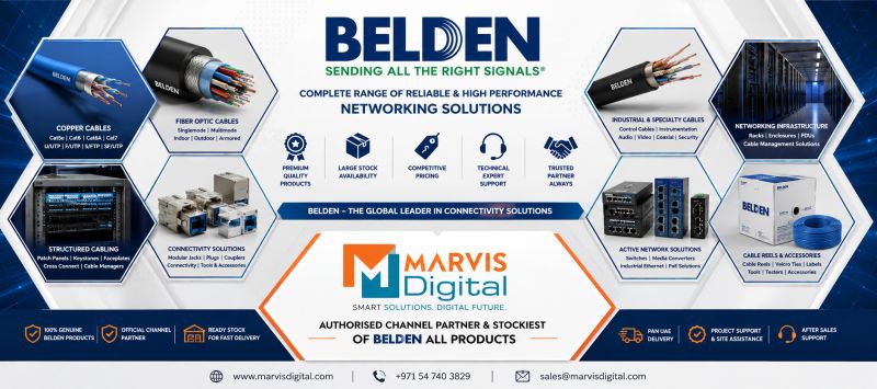 Belden Cables – Complete Range of High-Performance Network Solutions UAE