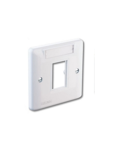 Belden NN01520 6C Modular Faceplate – Single Port, White, 1-Gang UAE